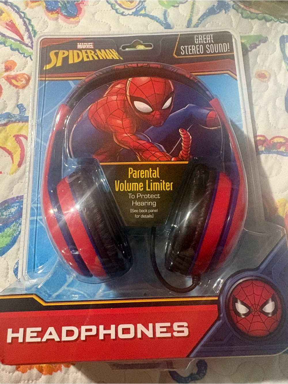 Marvel Spider-Man Over-Ear Headphones — Red and Black